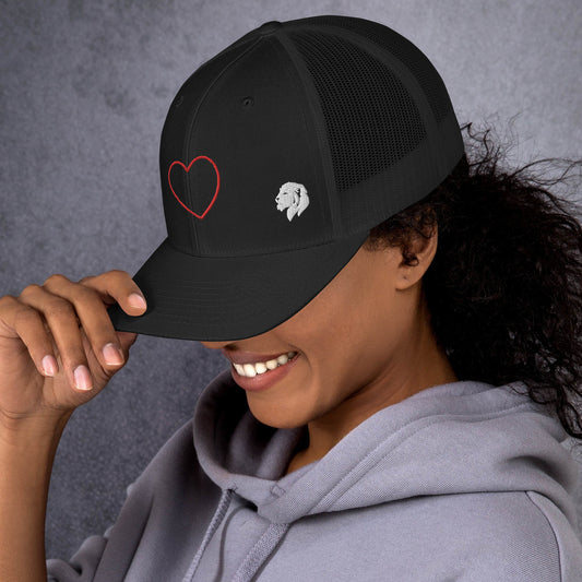 0804z Trucker Cap, Love - Heart