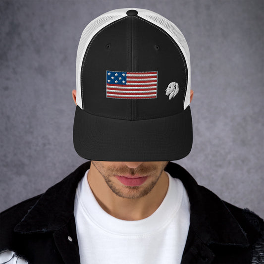 0804z Trucker Cap, USA - Flag