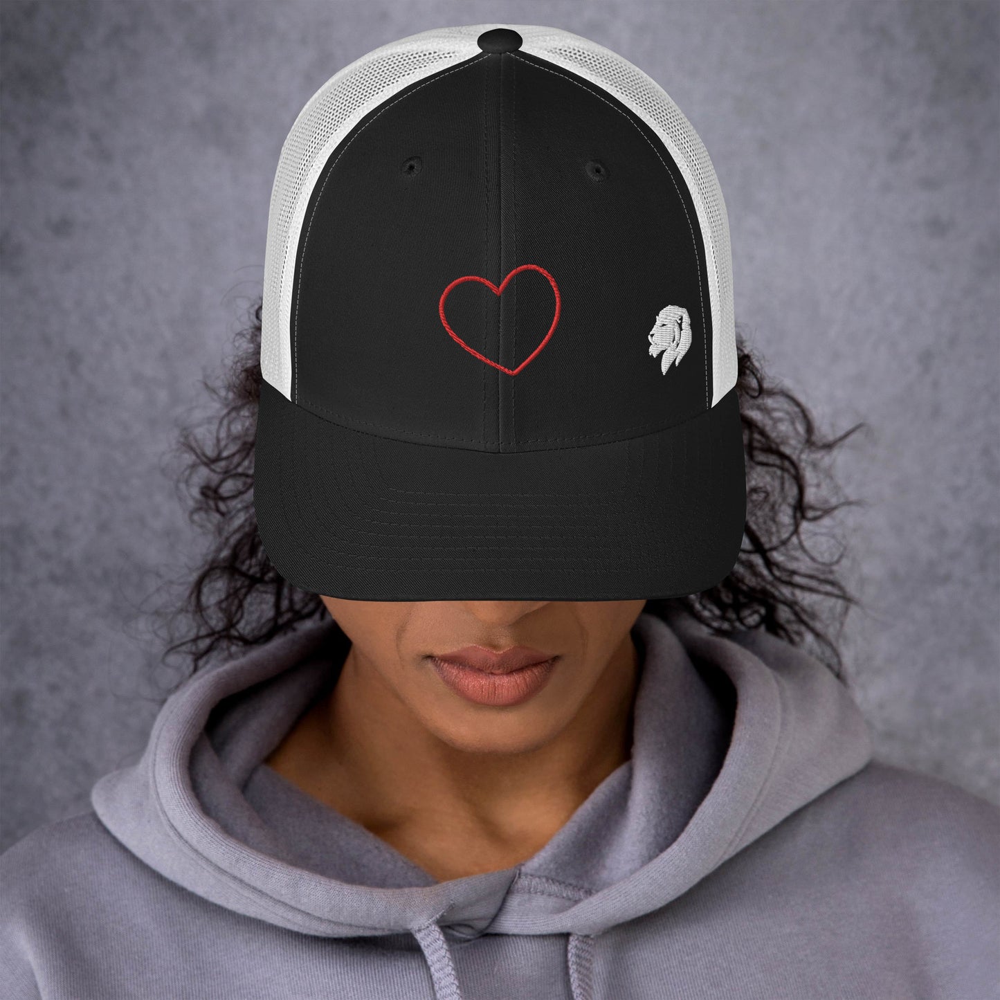 0804z Trucker Cap, Love - Heart