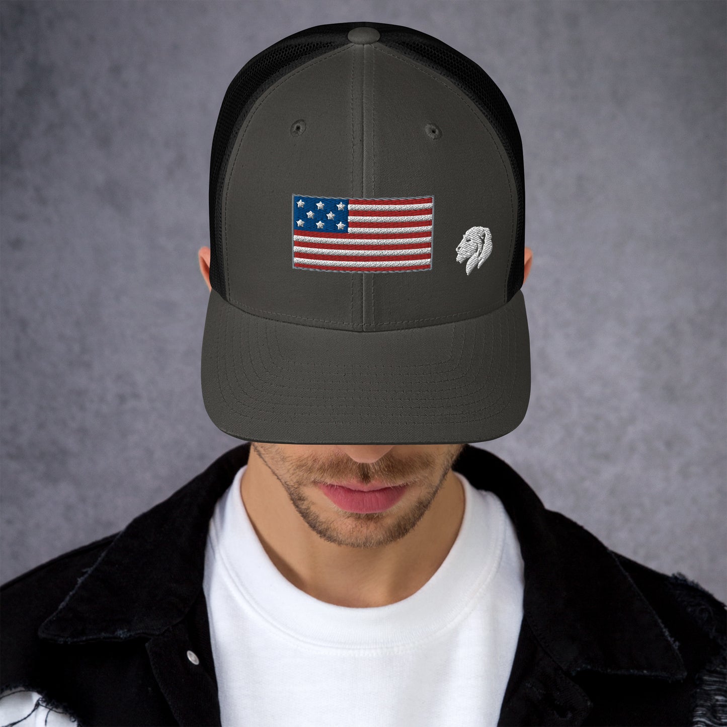 0804z Trucker Cap, USA - Flag