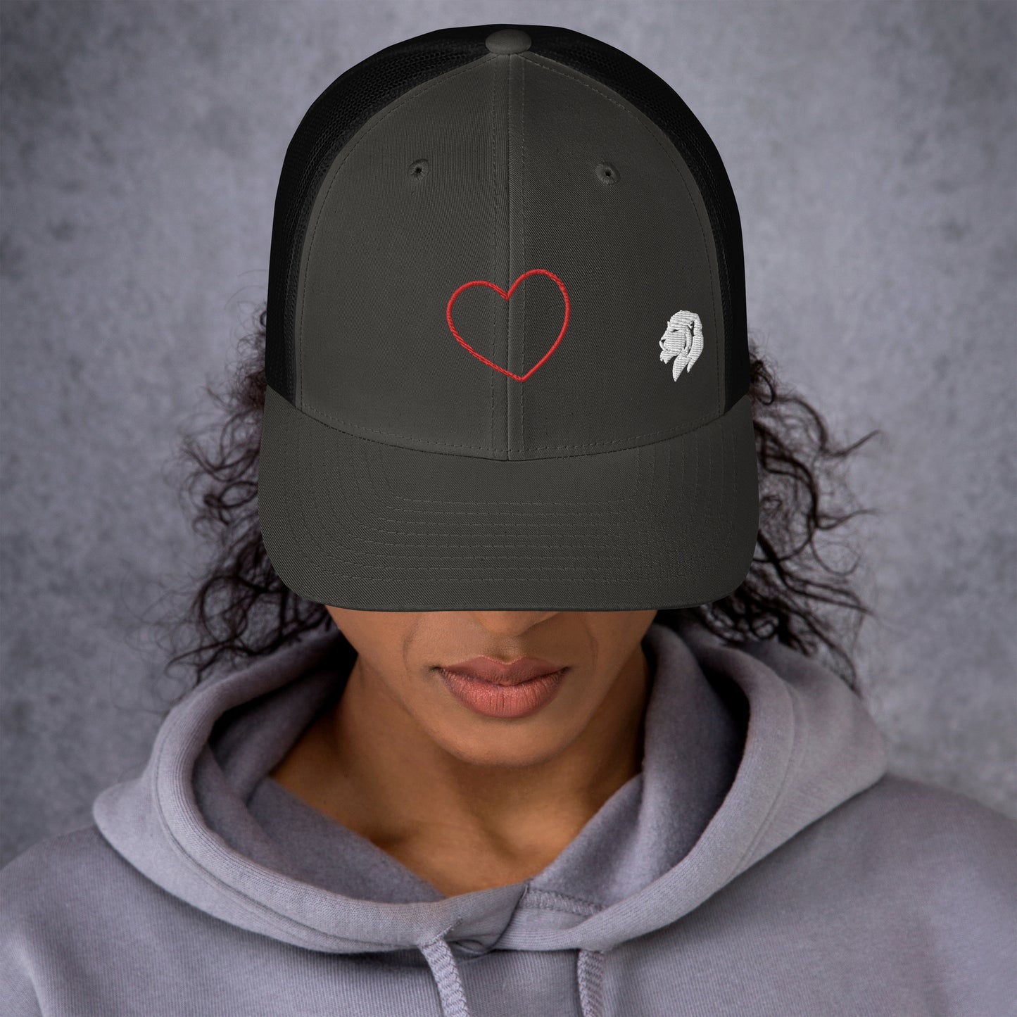 0804z Trucker Cap, Love - Heart