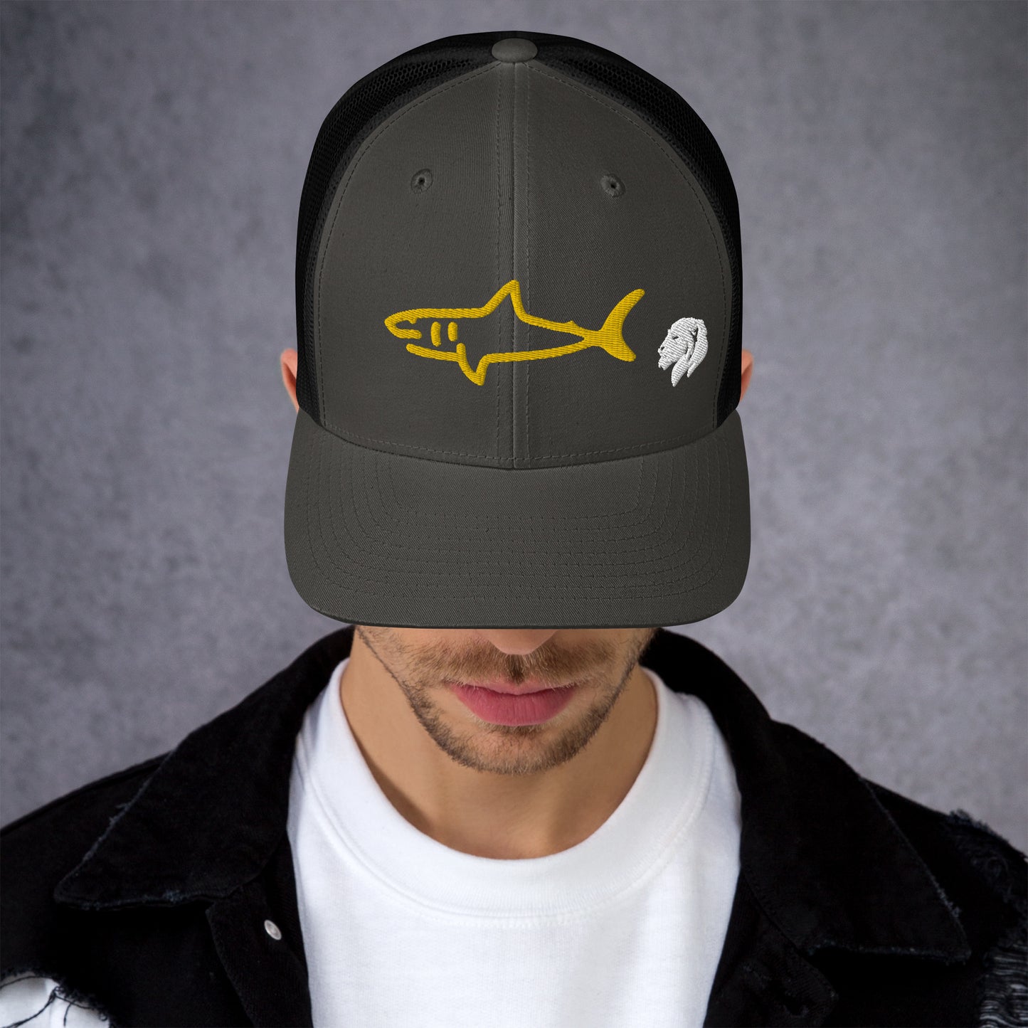 0804z Trucker Cap, Animal - Shark