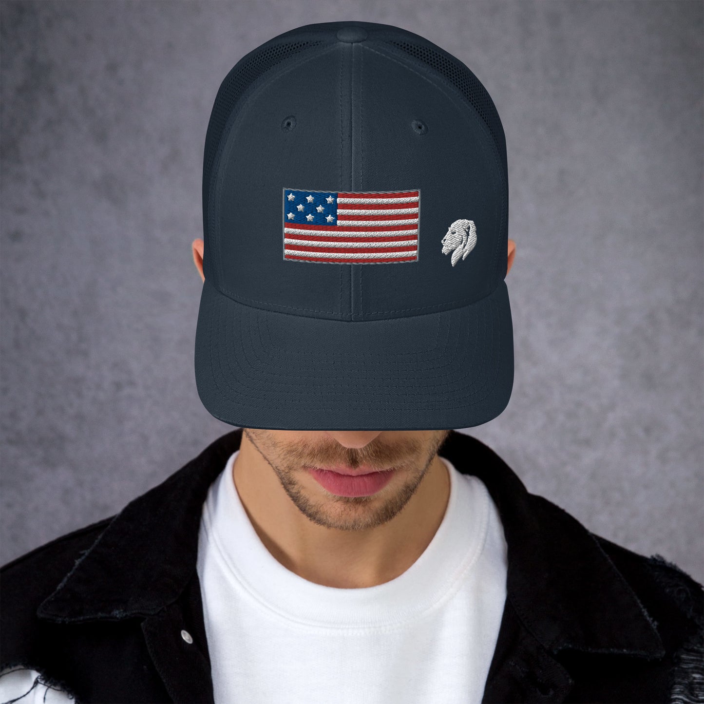 0804z Trucker Cap, USA - Flag