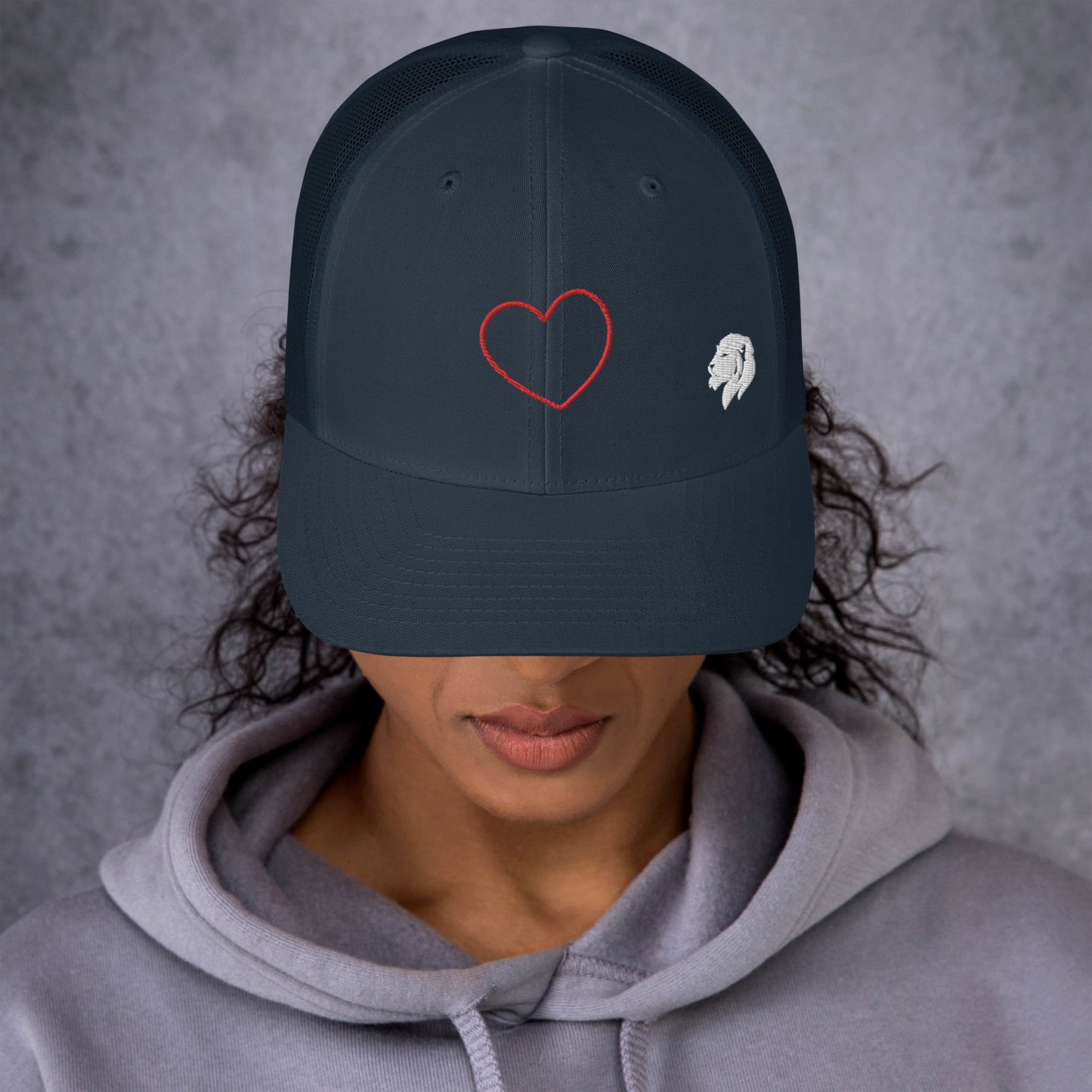 0804z Trucker Cap, Love - Heart