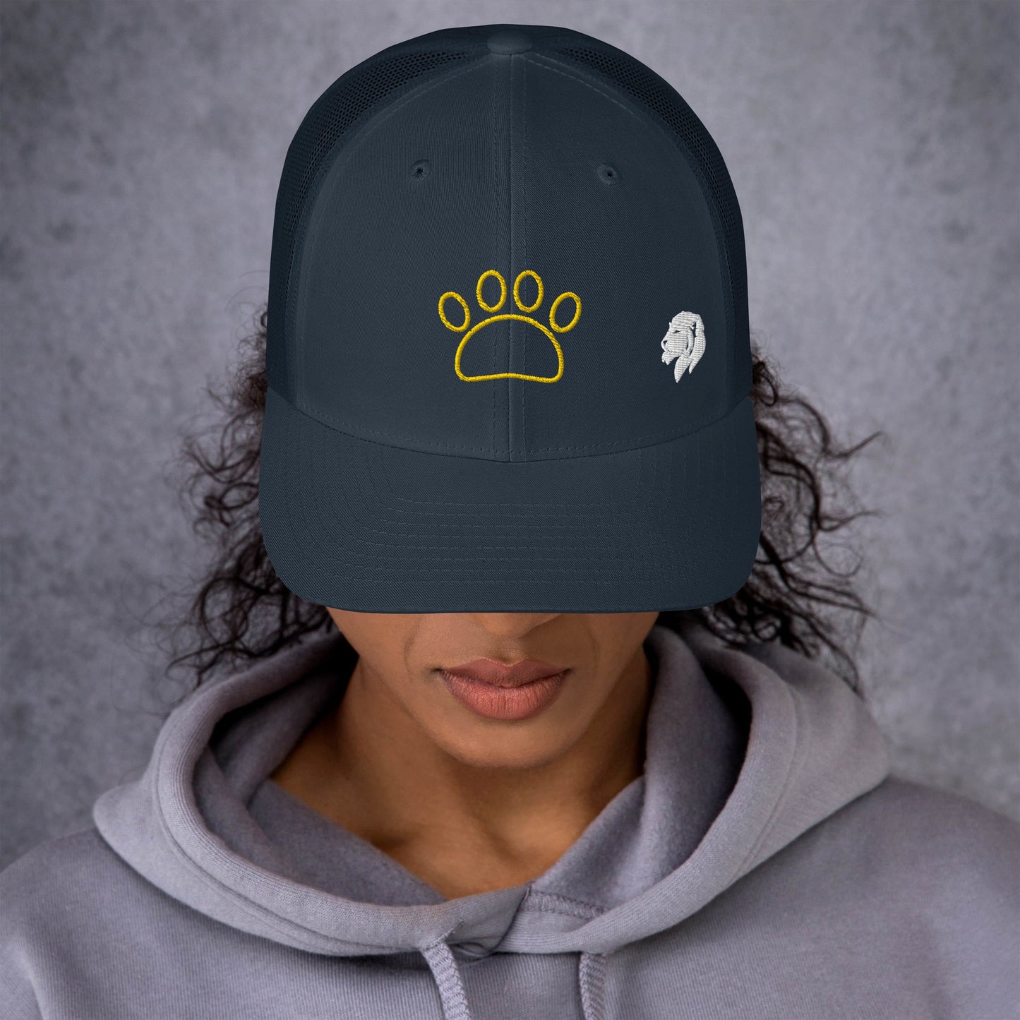 0804z Trucker Cap, Animal - Dog Paw