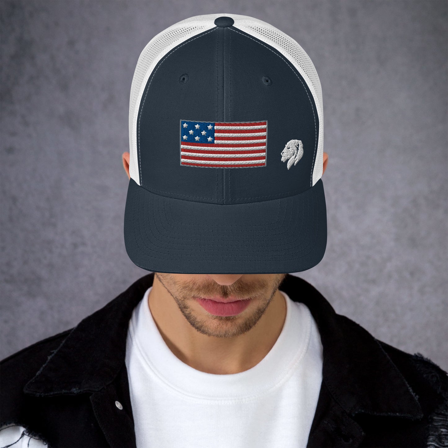 0804z Trucker Cap, USA - Flag