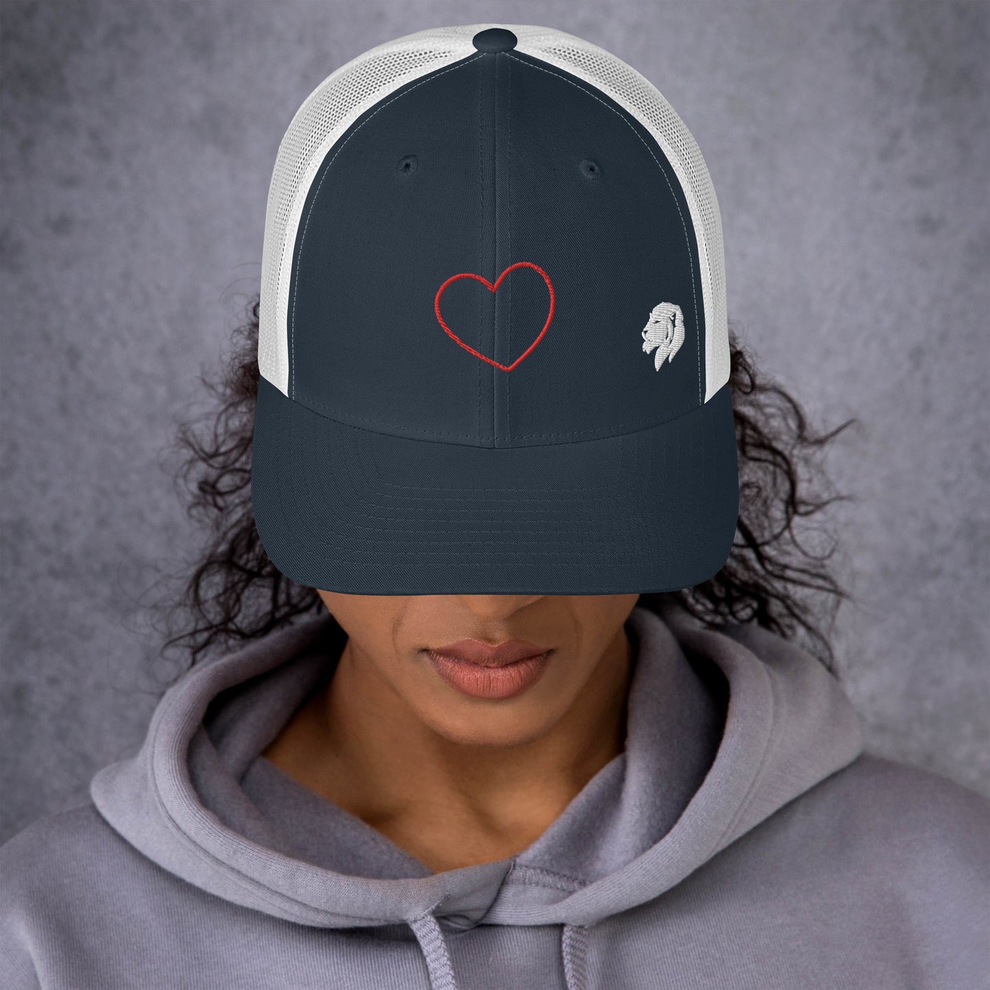 0804z Trucker Cap, Love - Heart