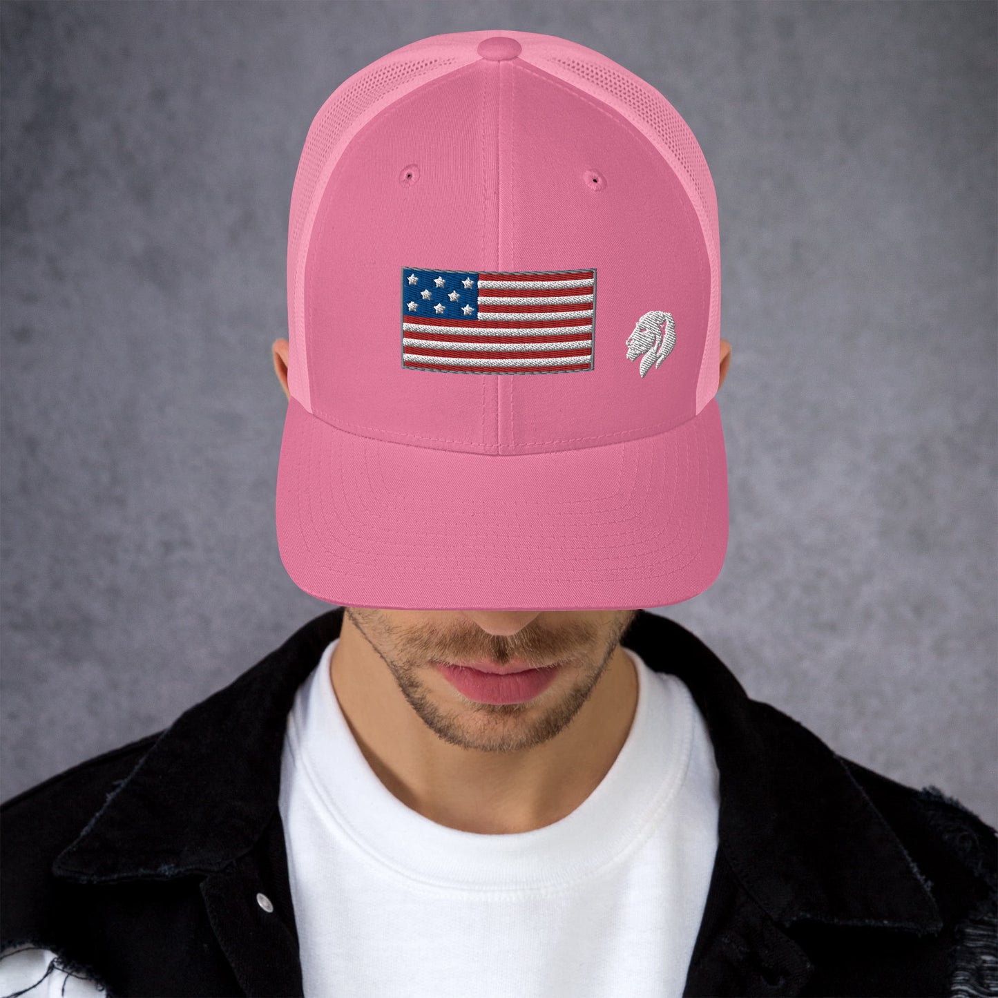 0804z Trucker Cap, USA - Flag