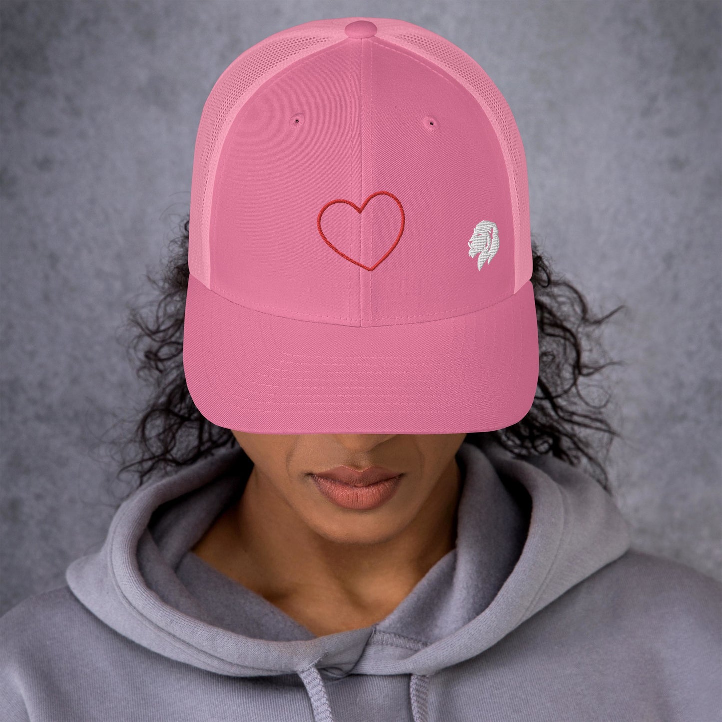 0804z Trucker Cap, Love - Heart