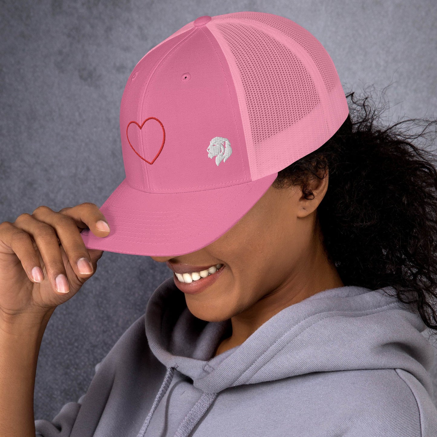 0804z Trucker Cap, Love - Heart