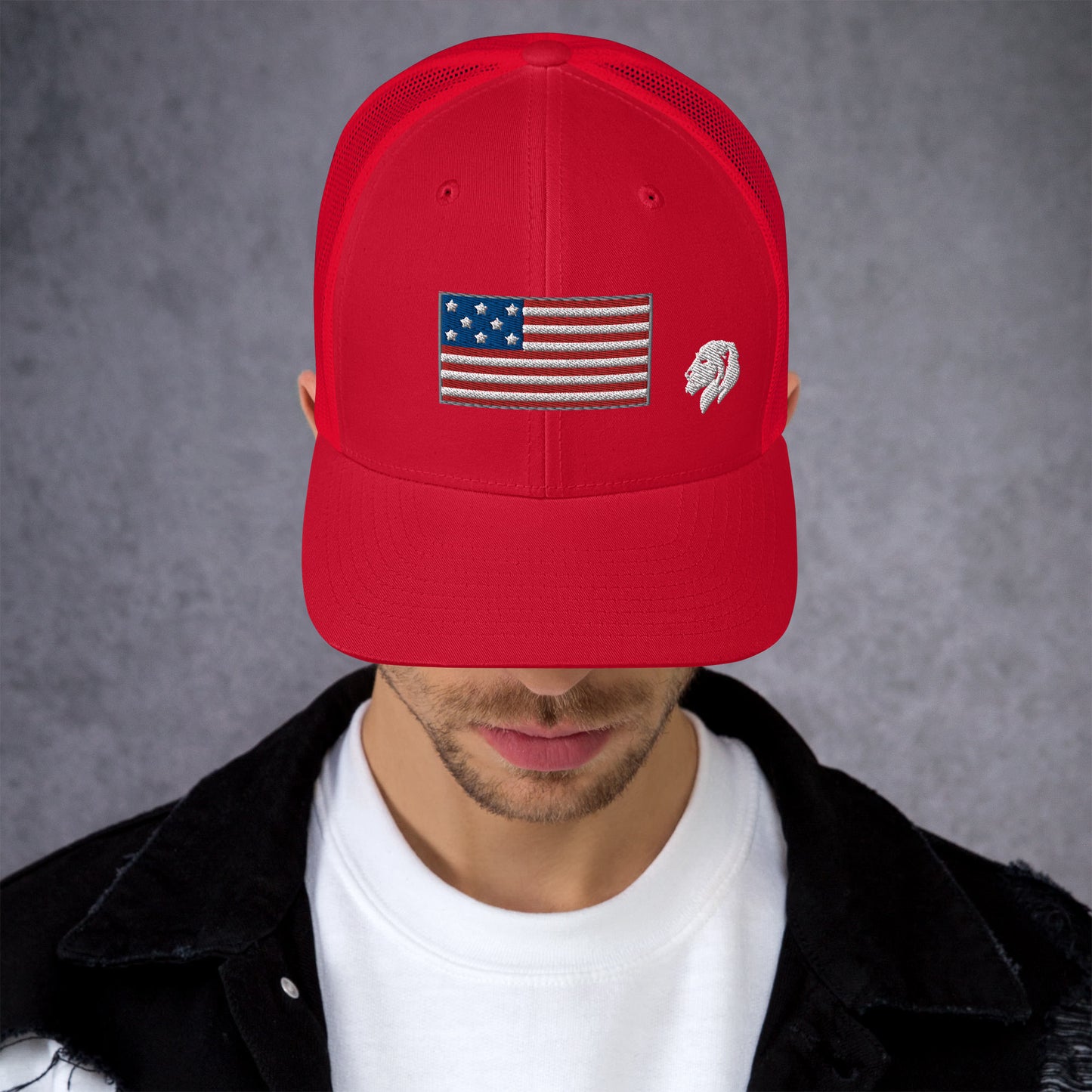 0804z Trucker Cap, USA - Flag