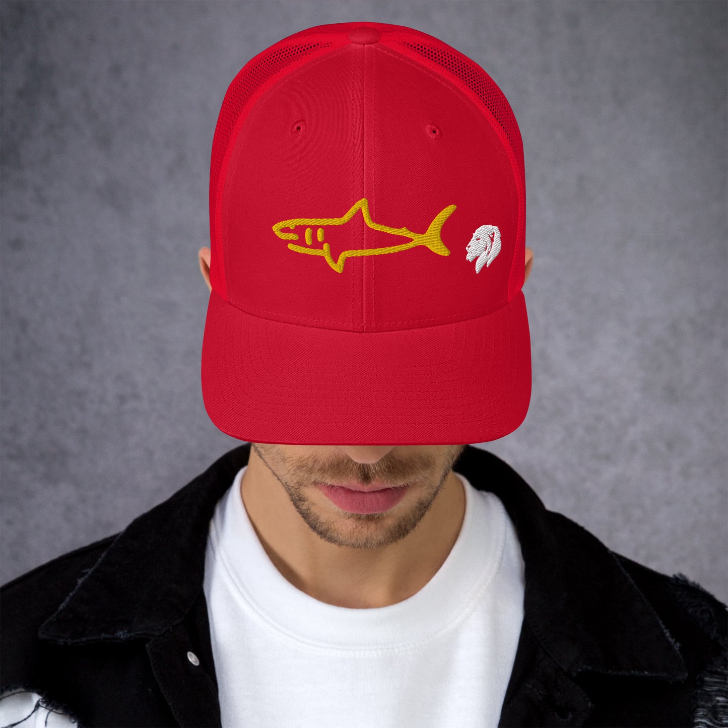 0804z Trucker Cap, Animal - Shark