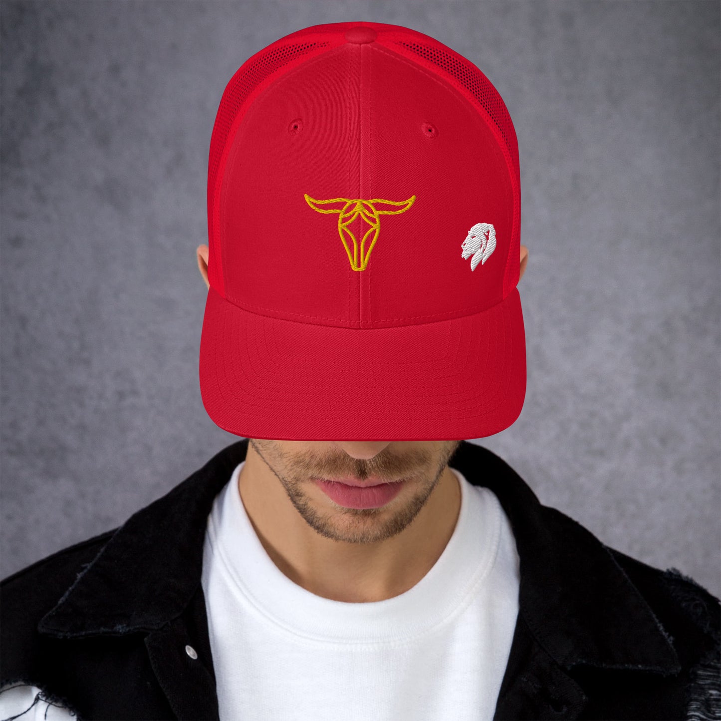 0804z Trucker Cap, Animal - Bull