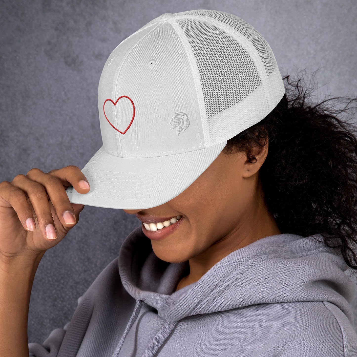 0804z Trucker Cap, Love - Heart