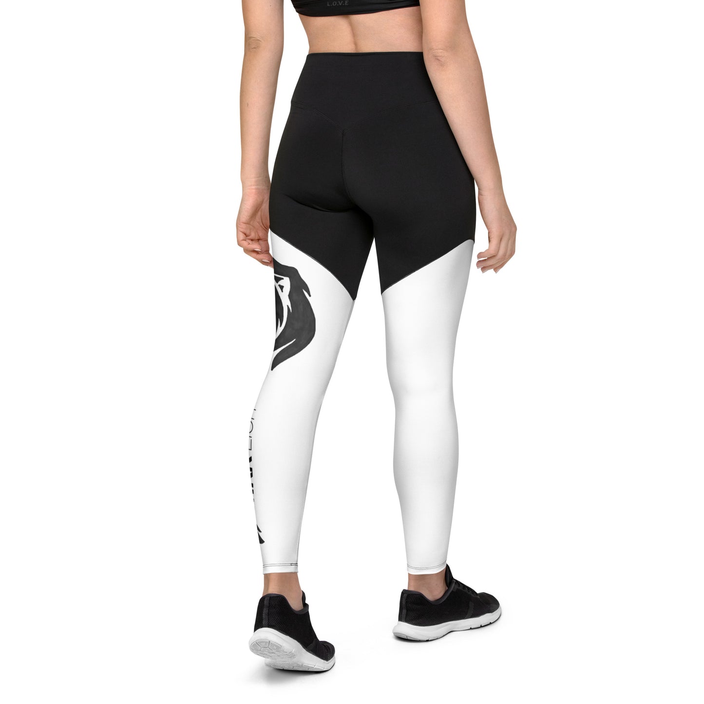 0306 Sports Leggings, Solid White