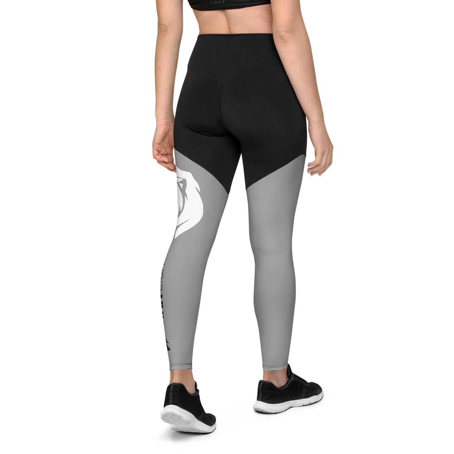 0306 Sports Leggings, Solid Grey