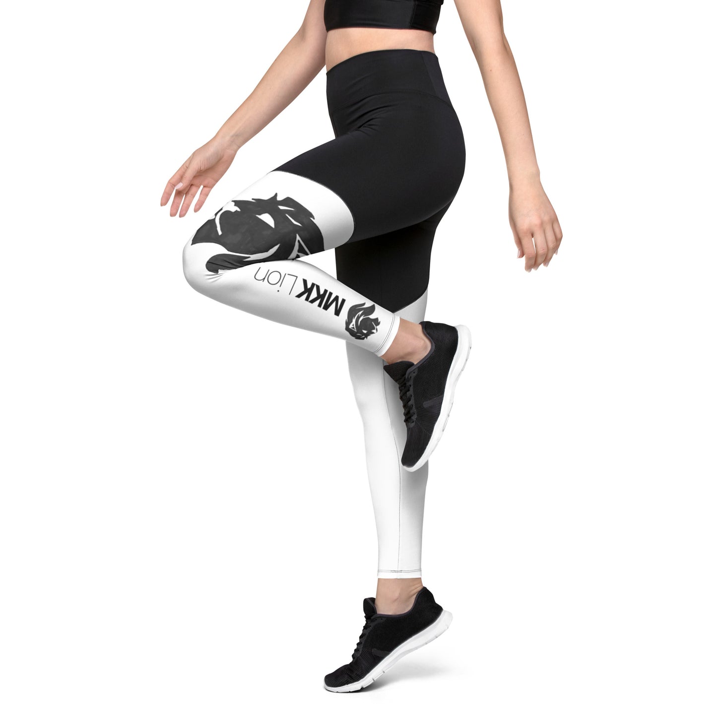 0306 Sports Leggings, Solid White