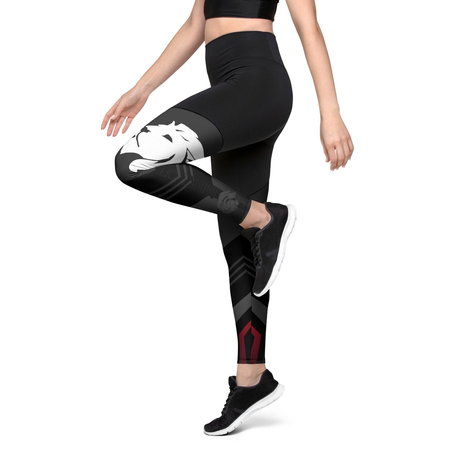 0306 Sports Leggings, Geometric 162