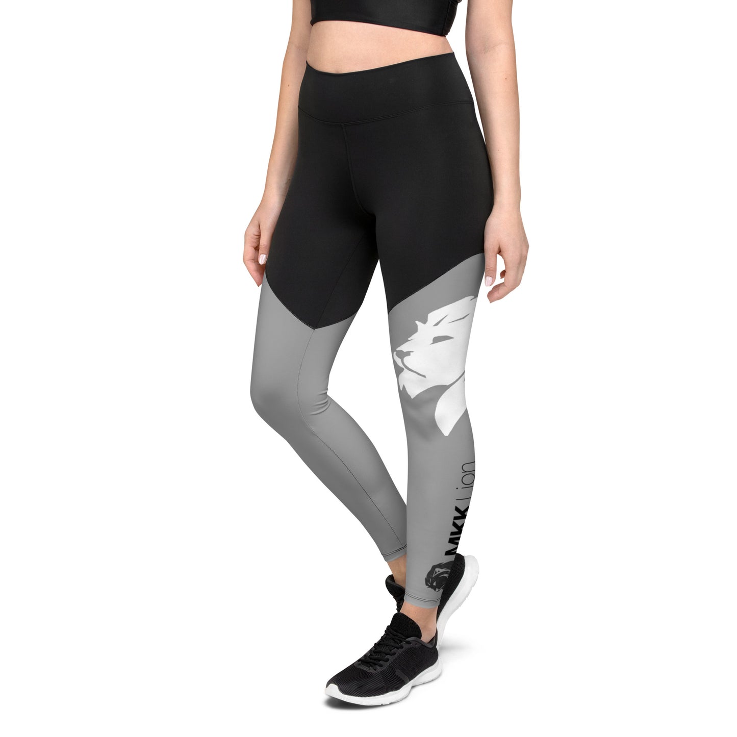 0306 Sports Leggings, Solid Grey