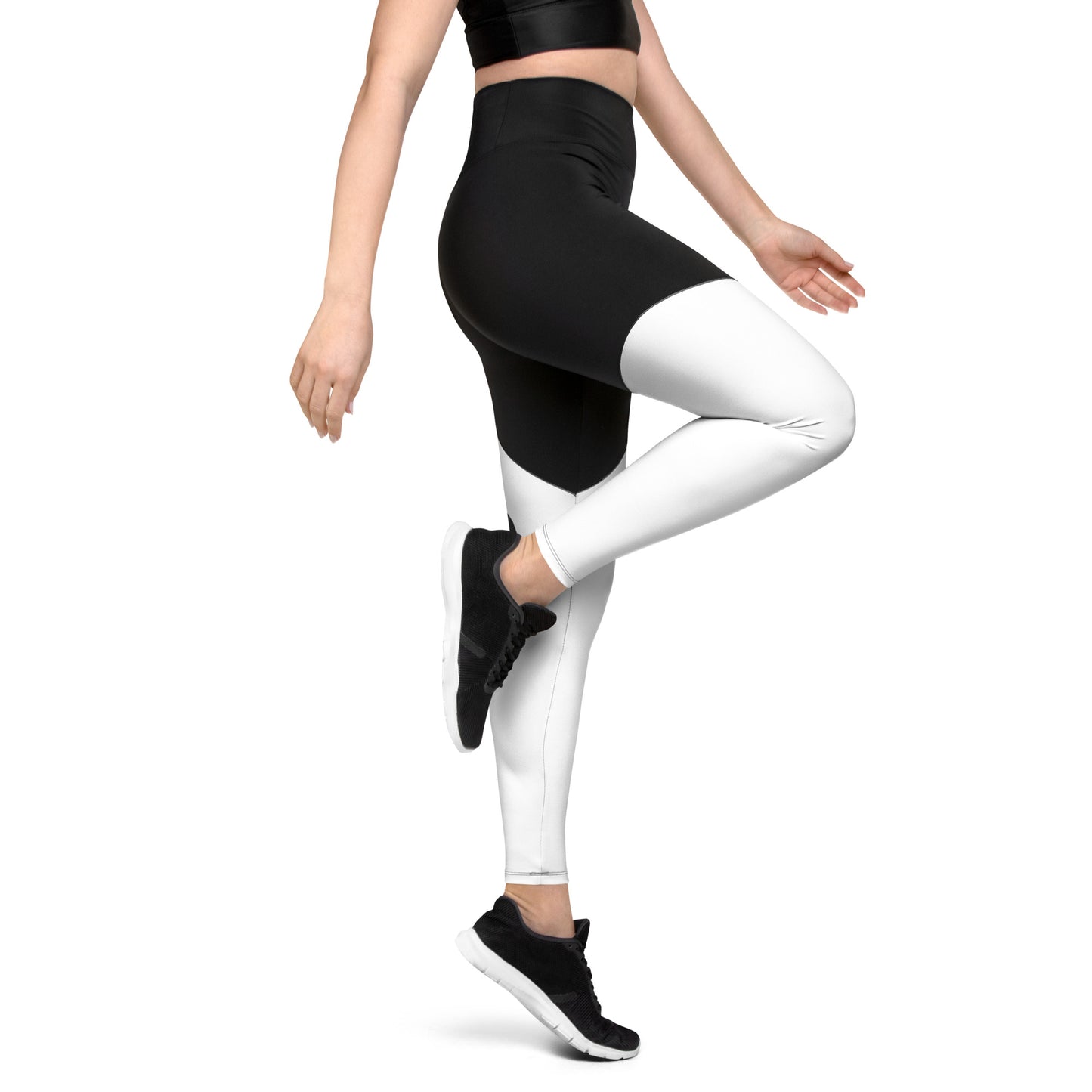 0306 Sports Leggings, Solid White