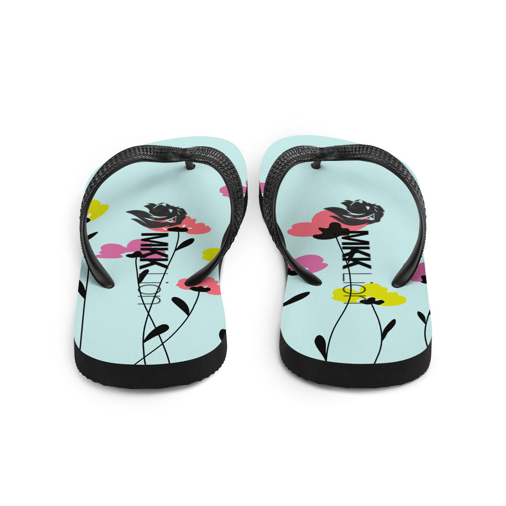 0701 Flip-Flops, Flower Print