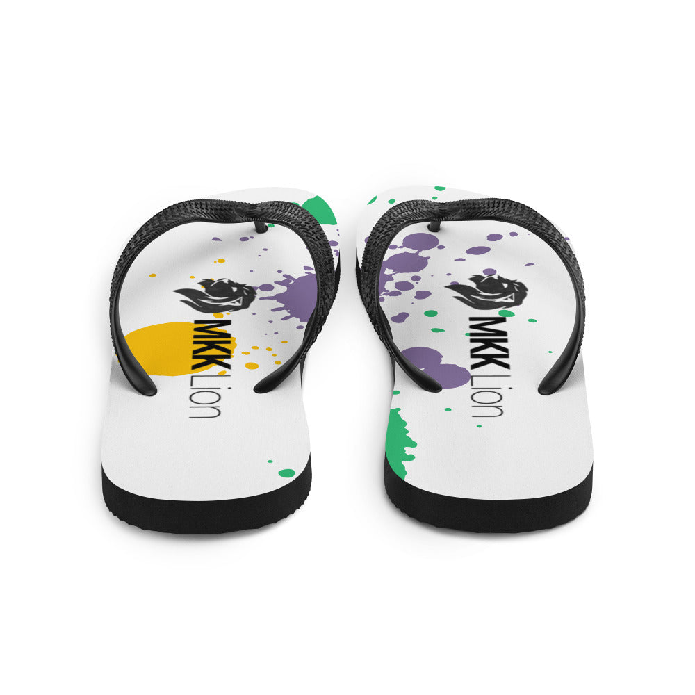 0701 Flip-Flops, Colourful Splatter