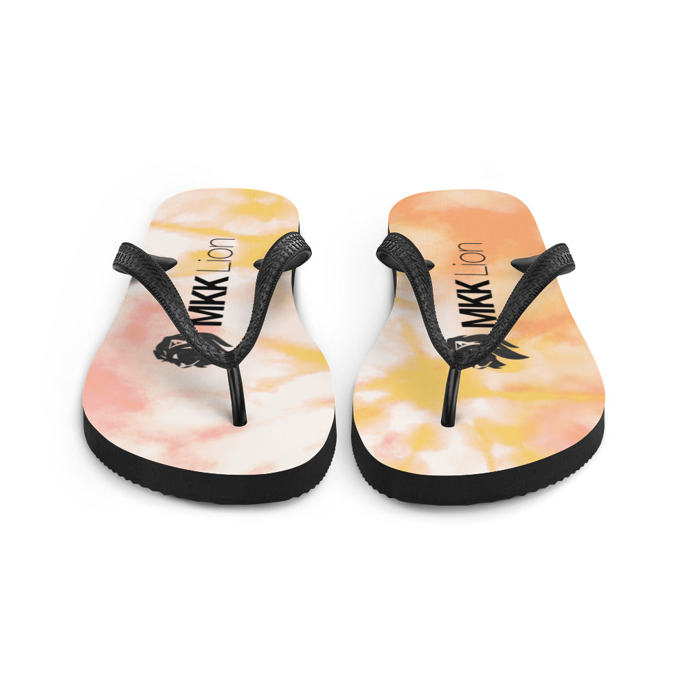 0701 Flip-Flops, Tie Dye Orange