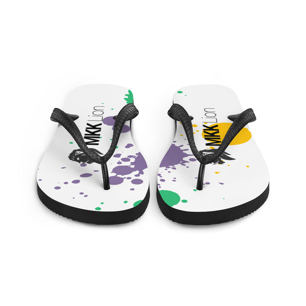 0701 Flip-Flops, Colourful Splatter