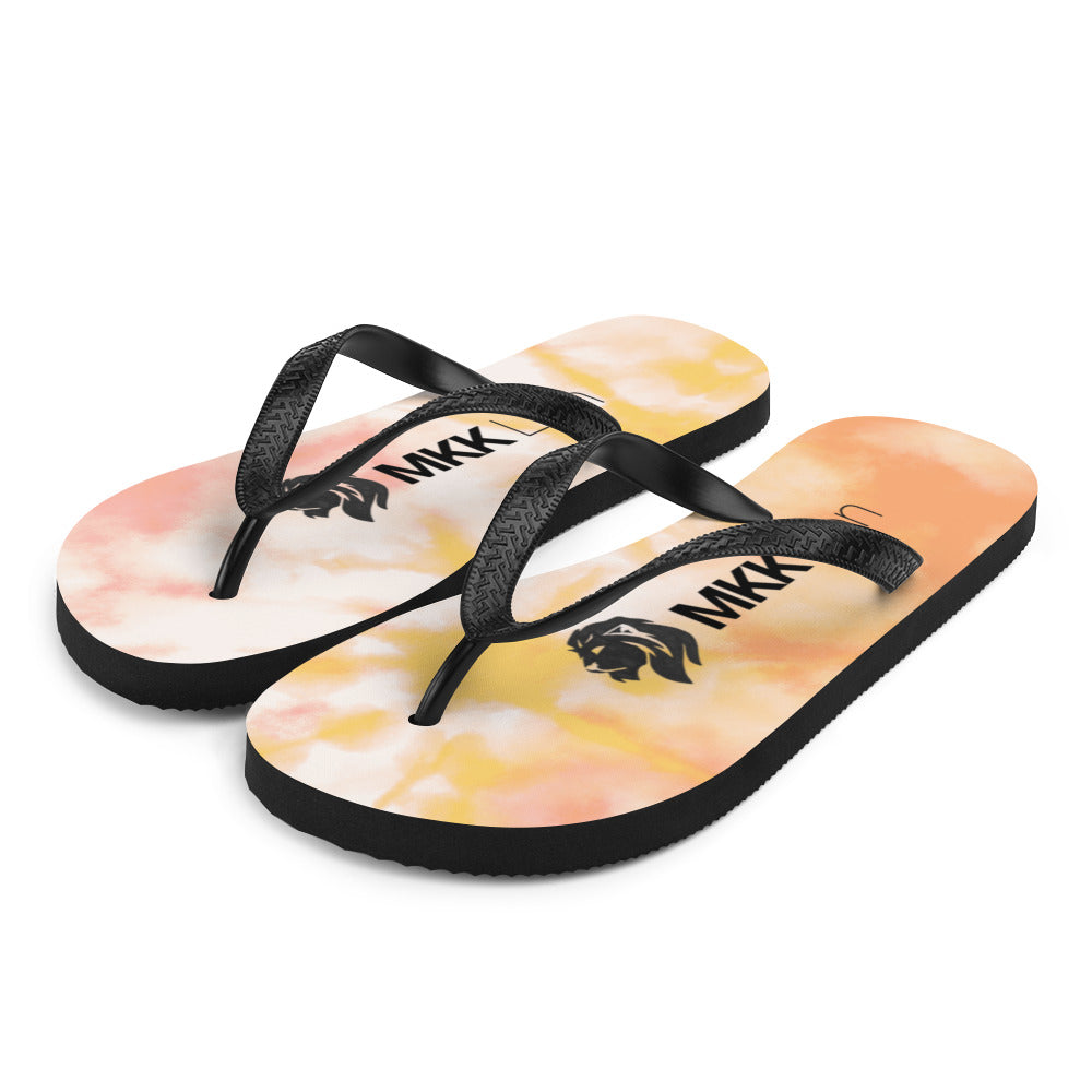 0701 Flip-Flops, Tie Dye Orange