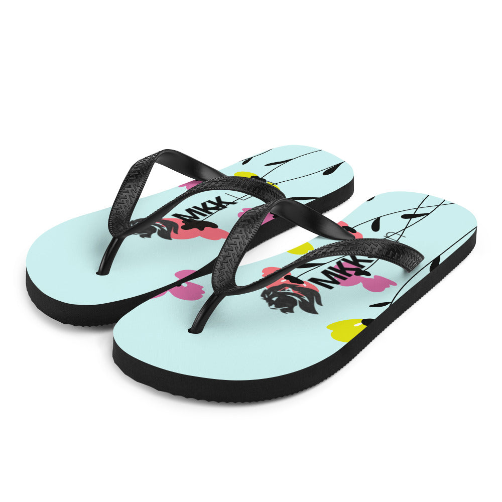 0701 Flip-Flops, Flower Print