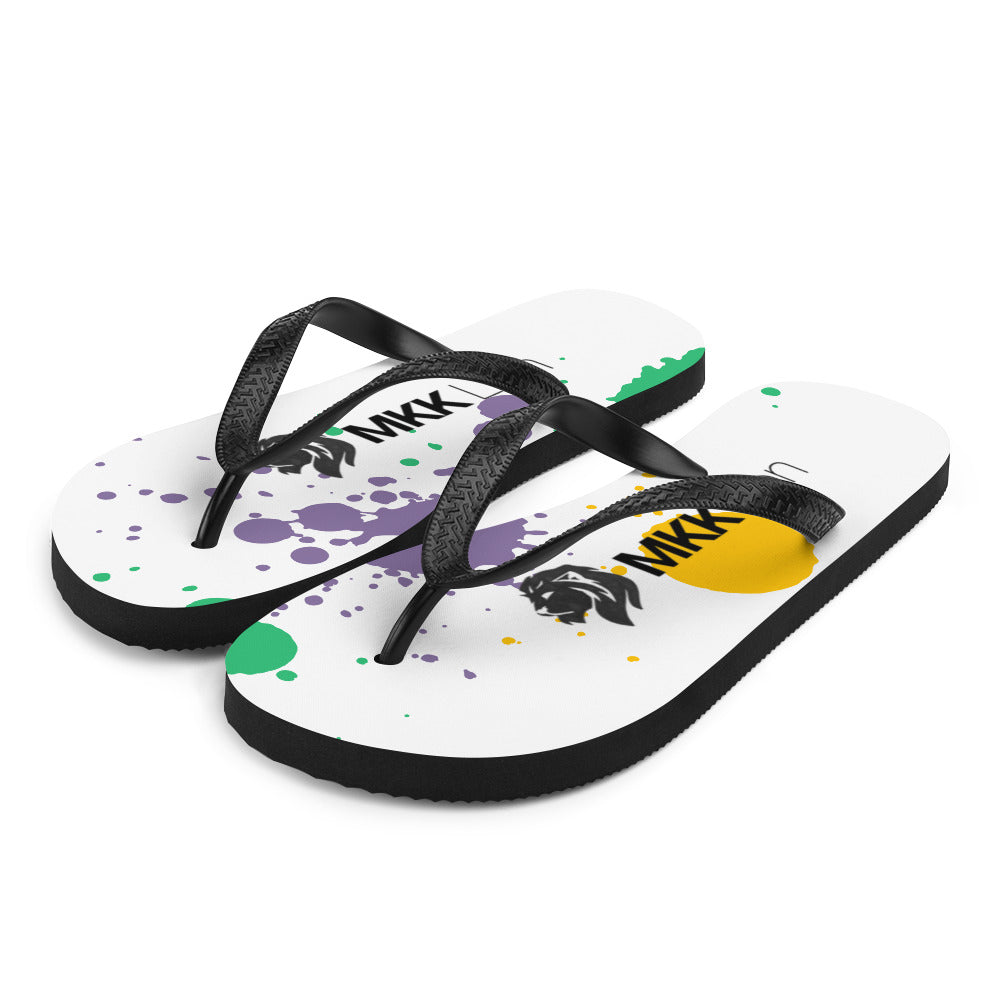 0701 Flip-Flops, Colourful Splatter