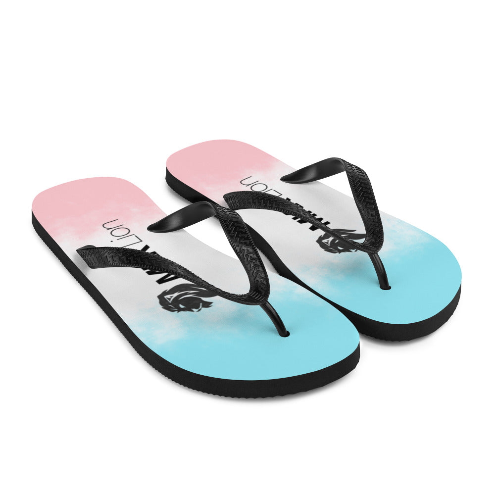 0701 Flip-Flops, Gradient Pink and Blue