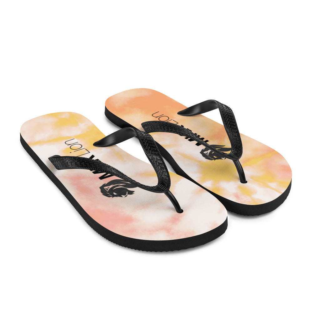 0701 Flip-Flops, Tie Dye Orange