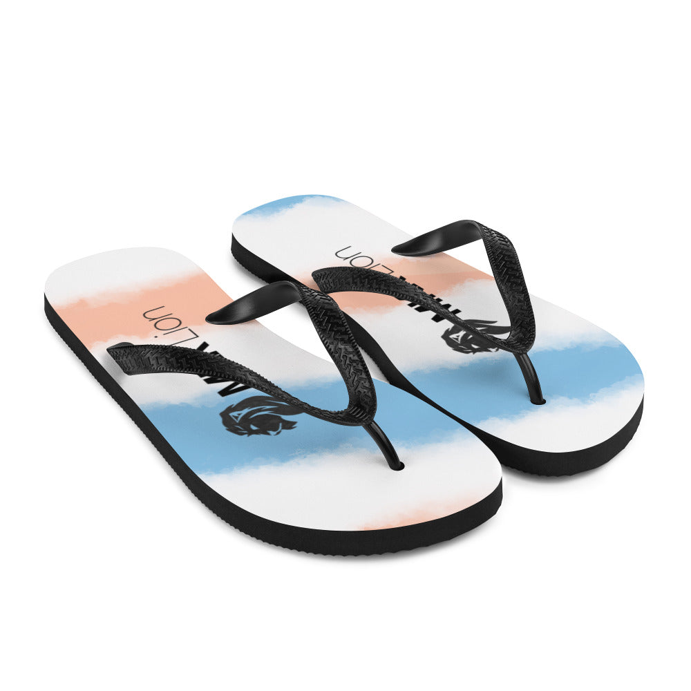 0701 Flip-Flops, Faded Stripes