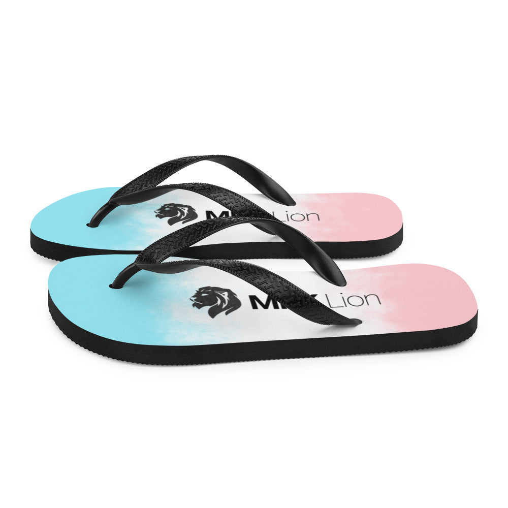 0701 Flip-Flops, Gradient Pink and Blue