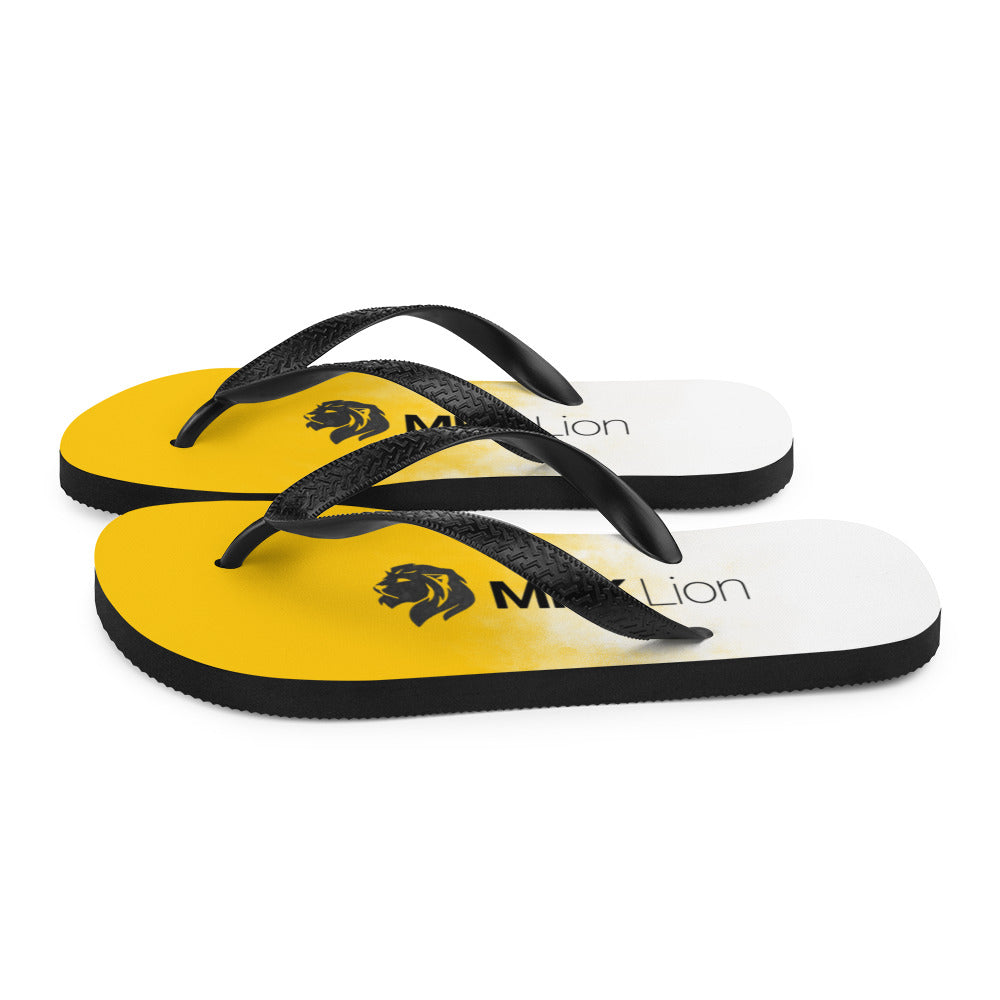 0701 Flip-Flops, Gradient White to Yellow