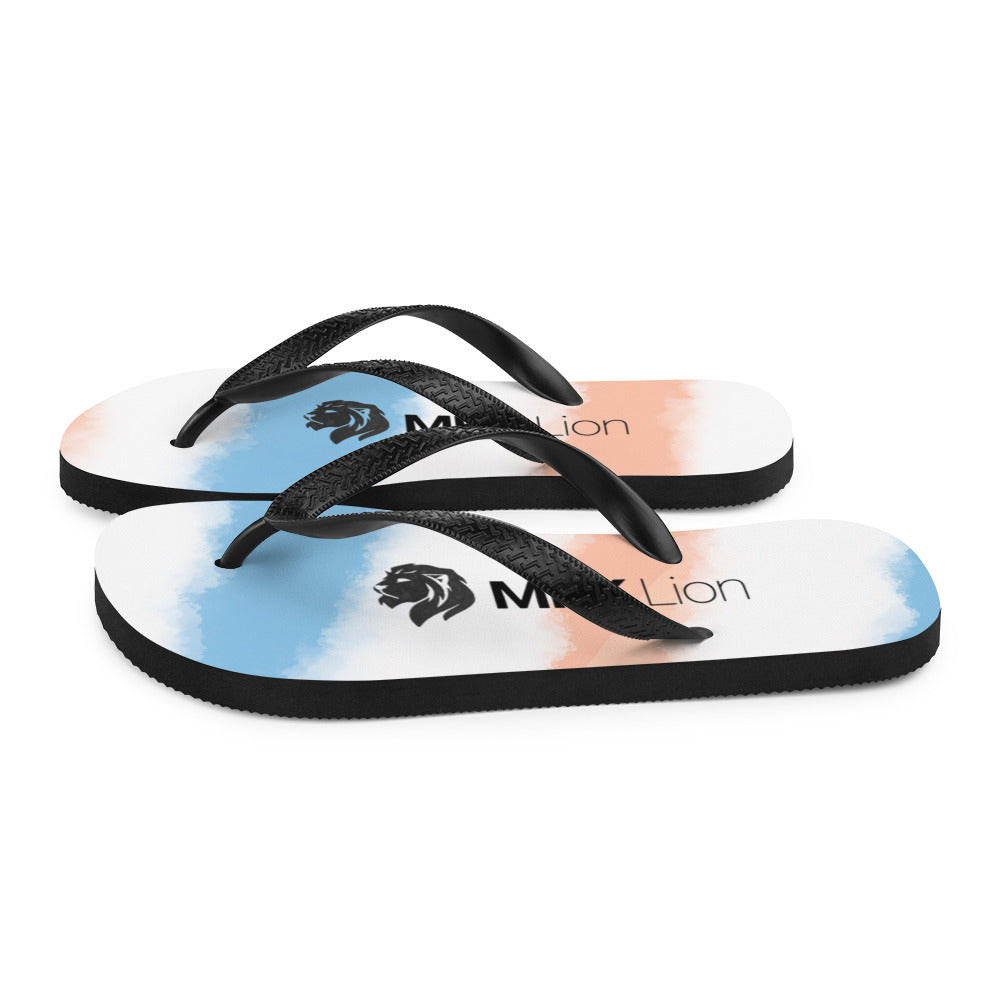 0701 Flip-Flops, Faded Stripes