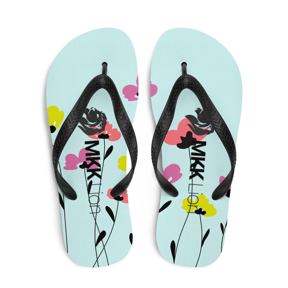 0701 Flip-Flops, Flower Print