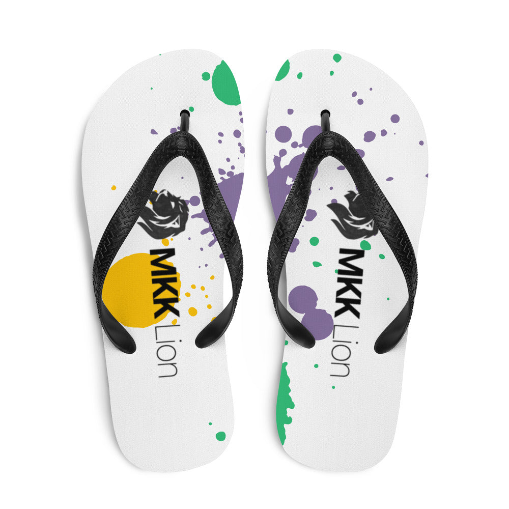 0701 Flip-Flops, Colourful Splatter