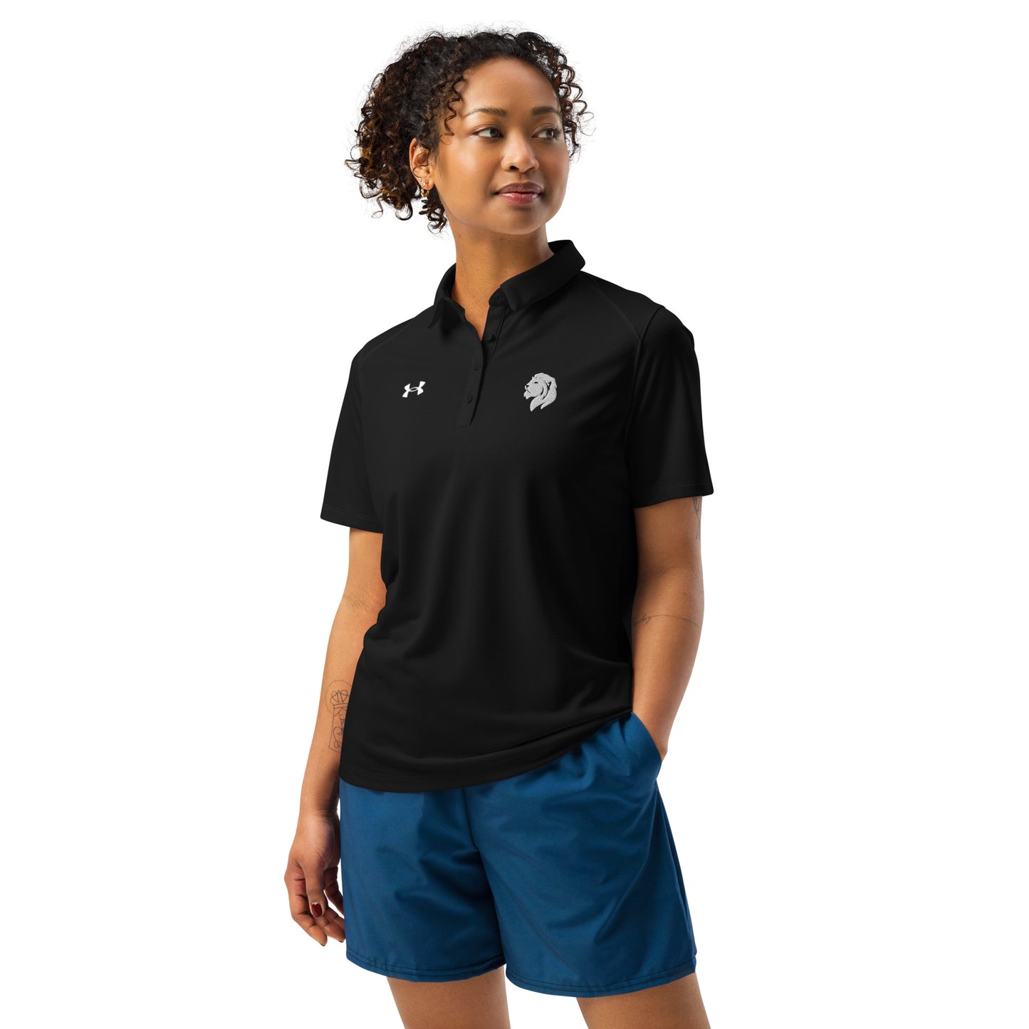 0102c Under Armour® Women’s Polo Shirt, Black/Navy/Green/Grey/White, 02