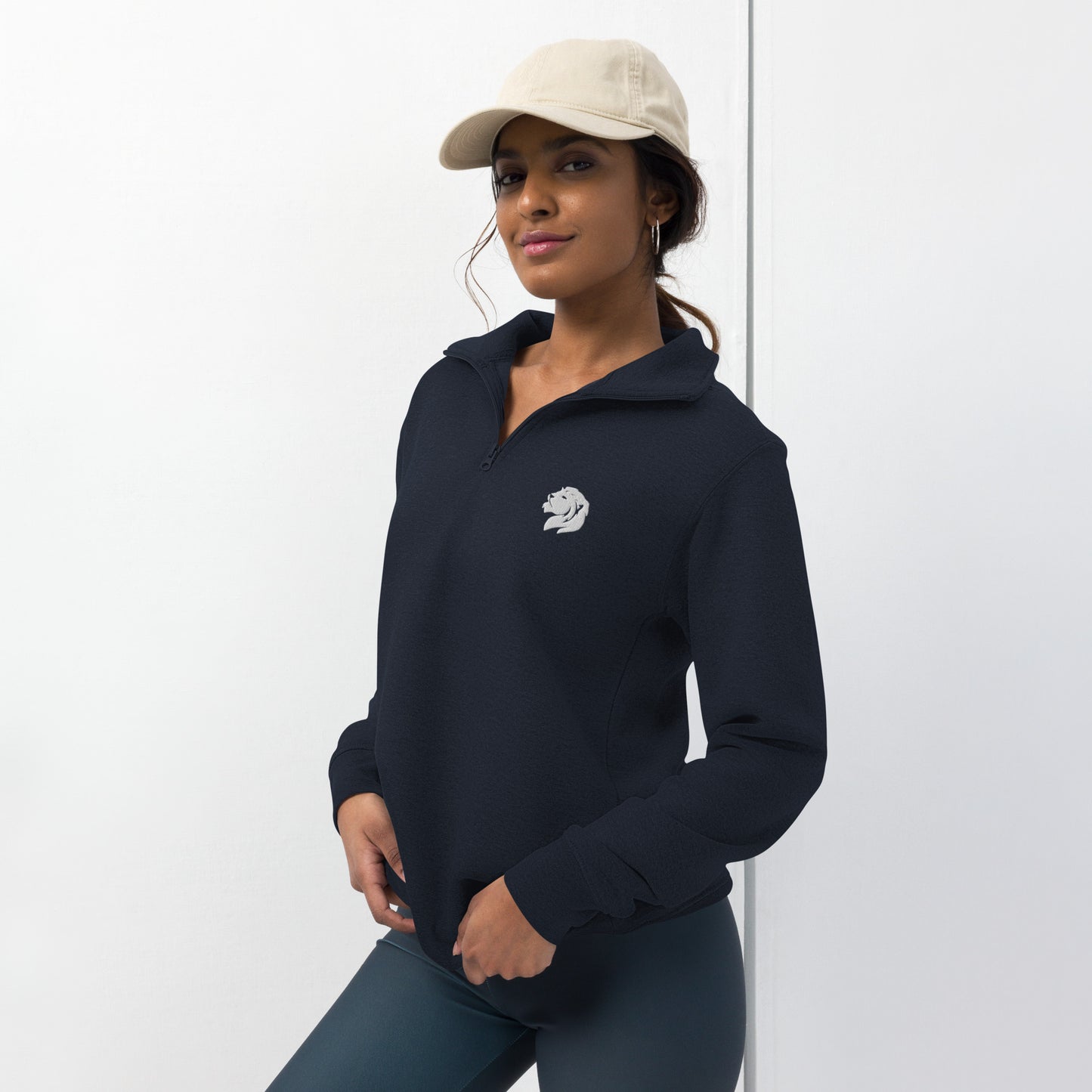 0105a Unisex Fleece Pullover, Black/Navy/Grey, 02