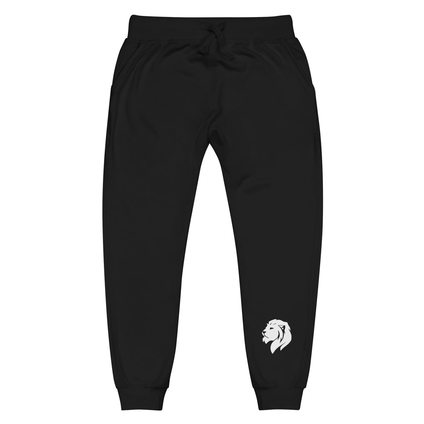 0202 Unisex Fleece Sweatpants, MKK Logo White, 02