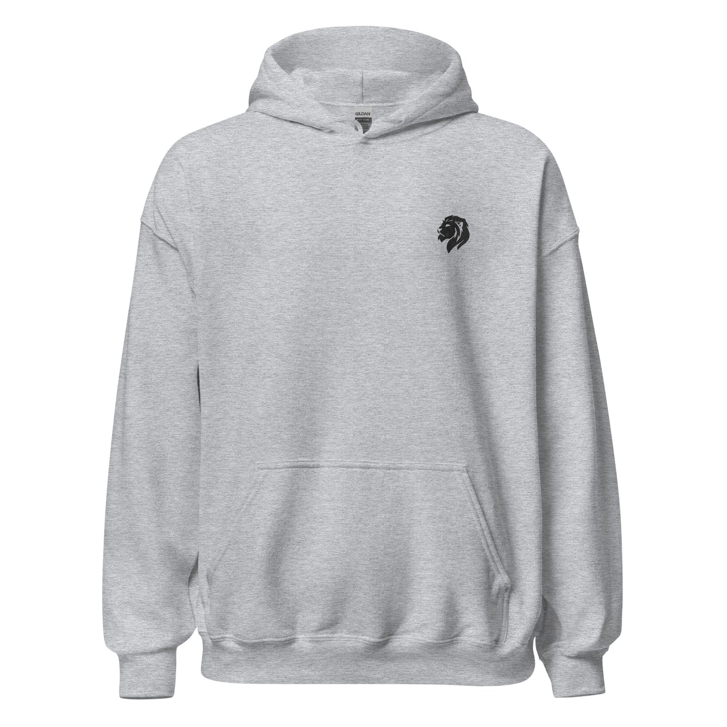 0104a Unisex Plain Hoodie, MKK Logo Black, 02