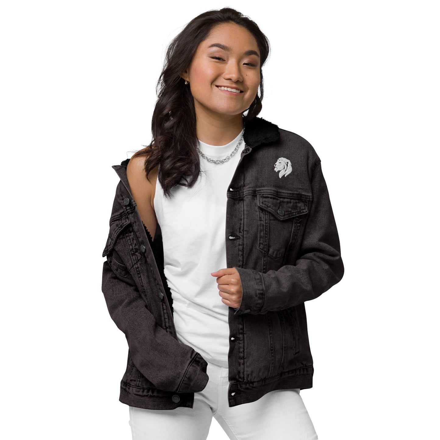 0602 Unisex Denim Sherpa Jacket, 02