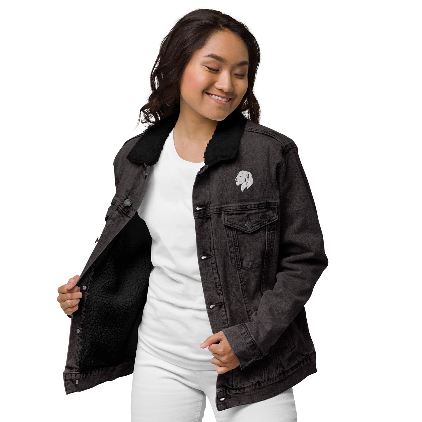 0602 Unisex Denim Sherpa Jacket, 02