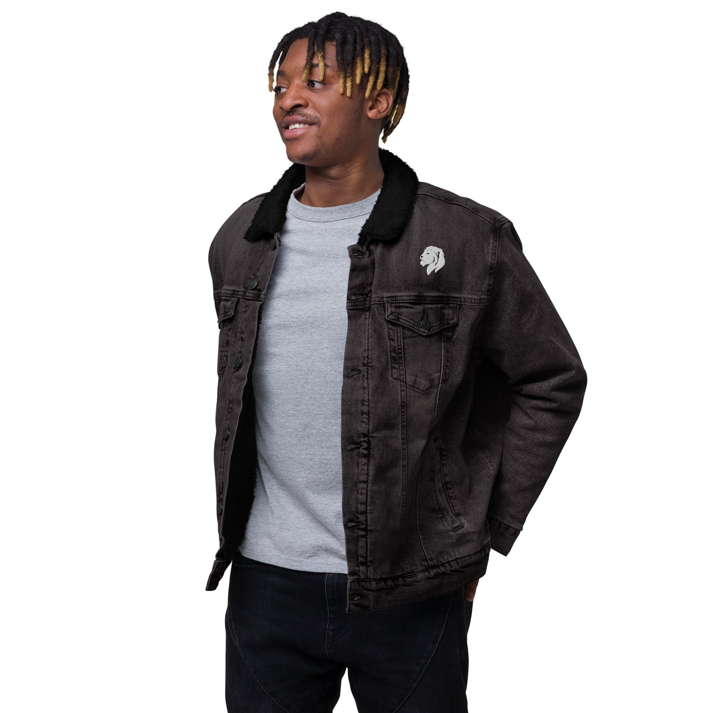 0602 Unisex Denim Sherpa Jacket, 02