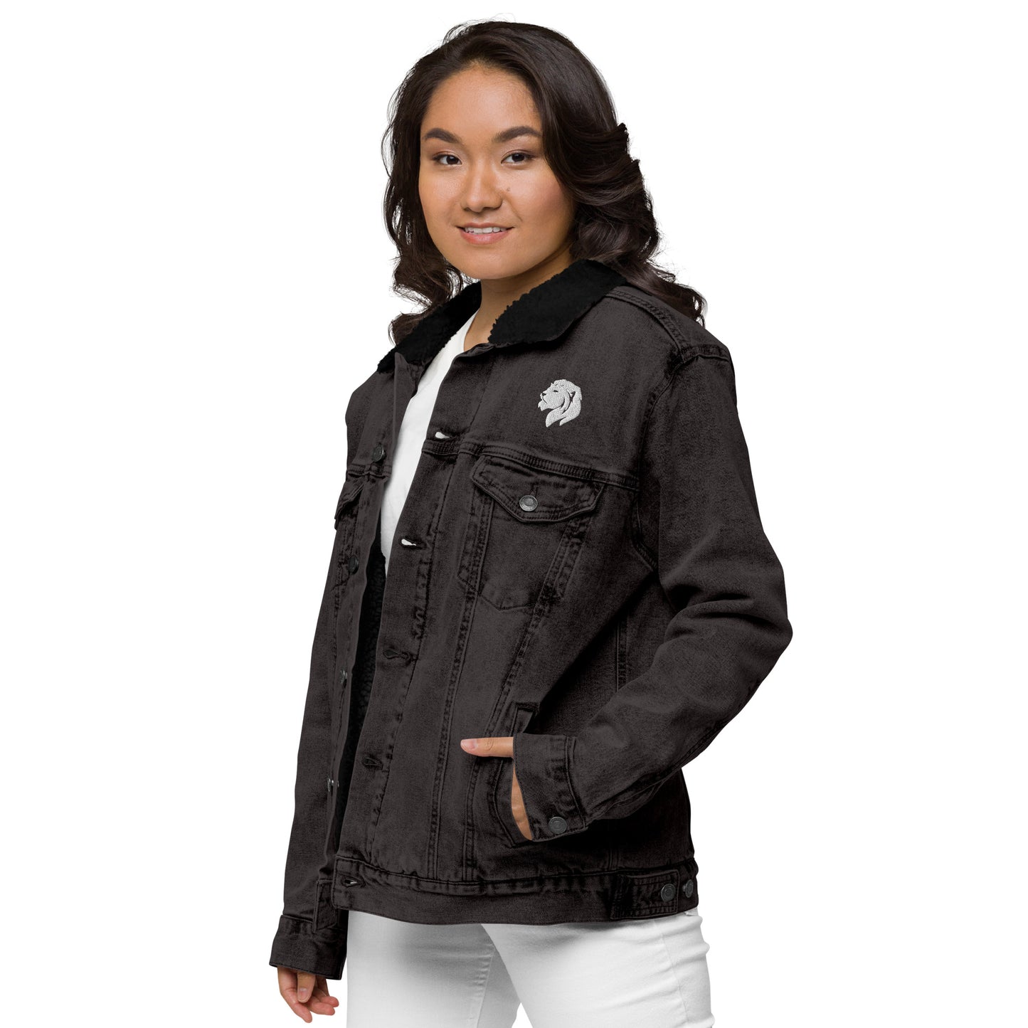 0602 Unisex Denim Sherpa Jacket, 02