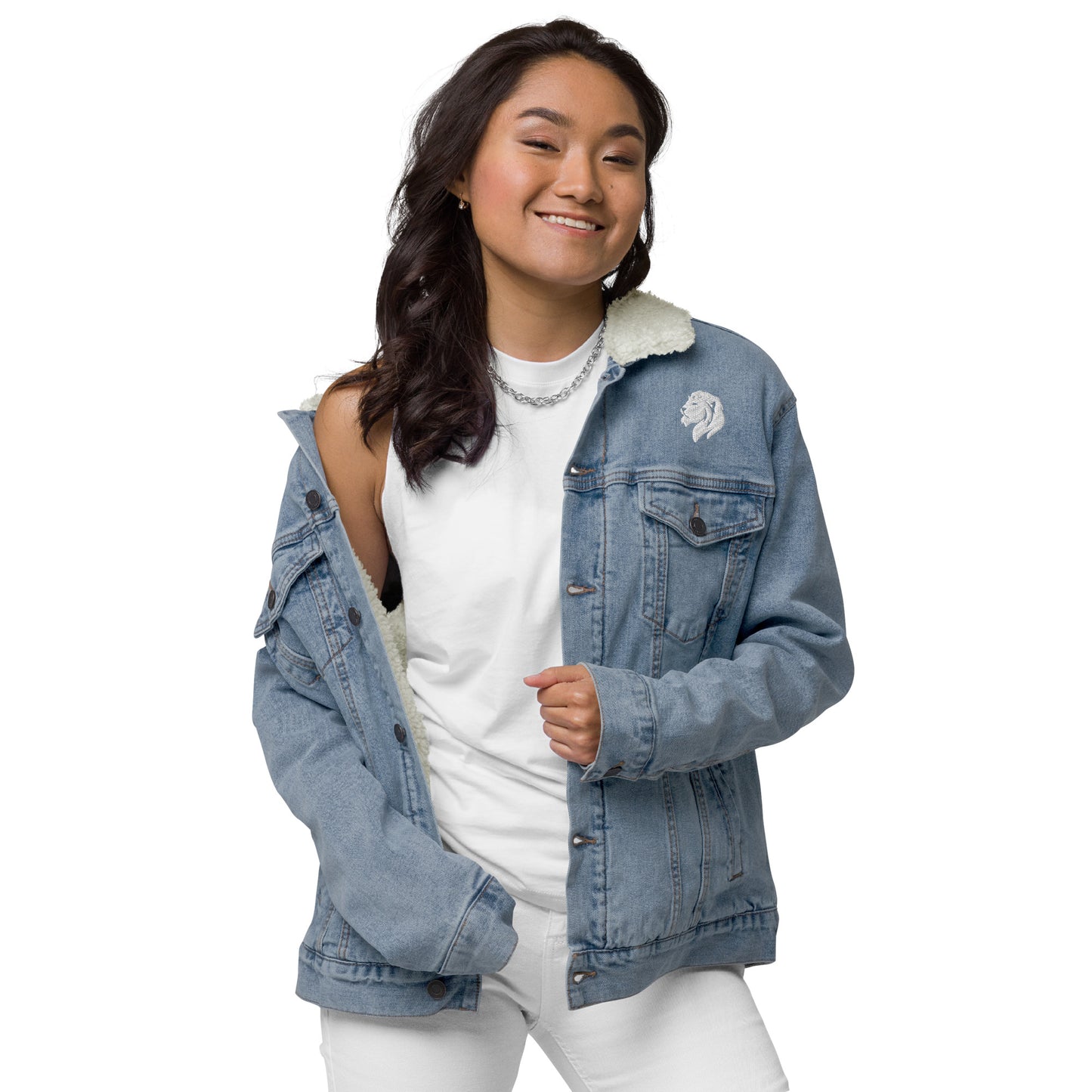 0602 Unisex Denim Sherpa Jacket, 02