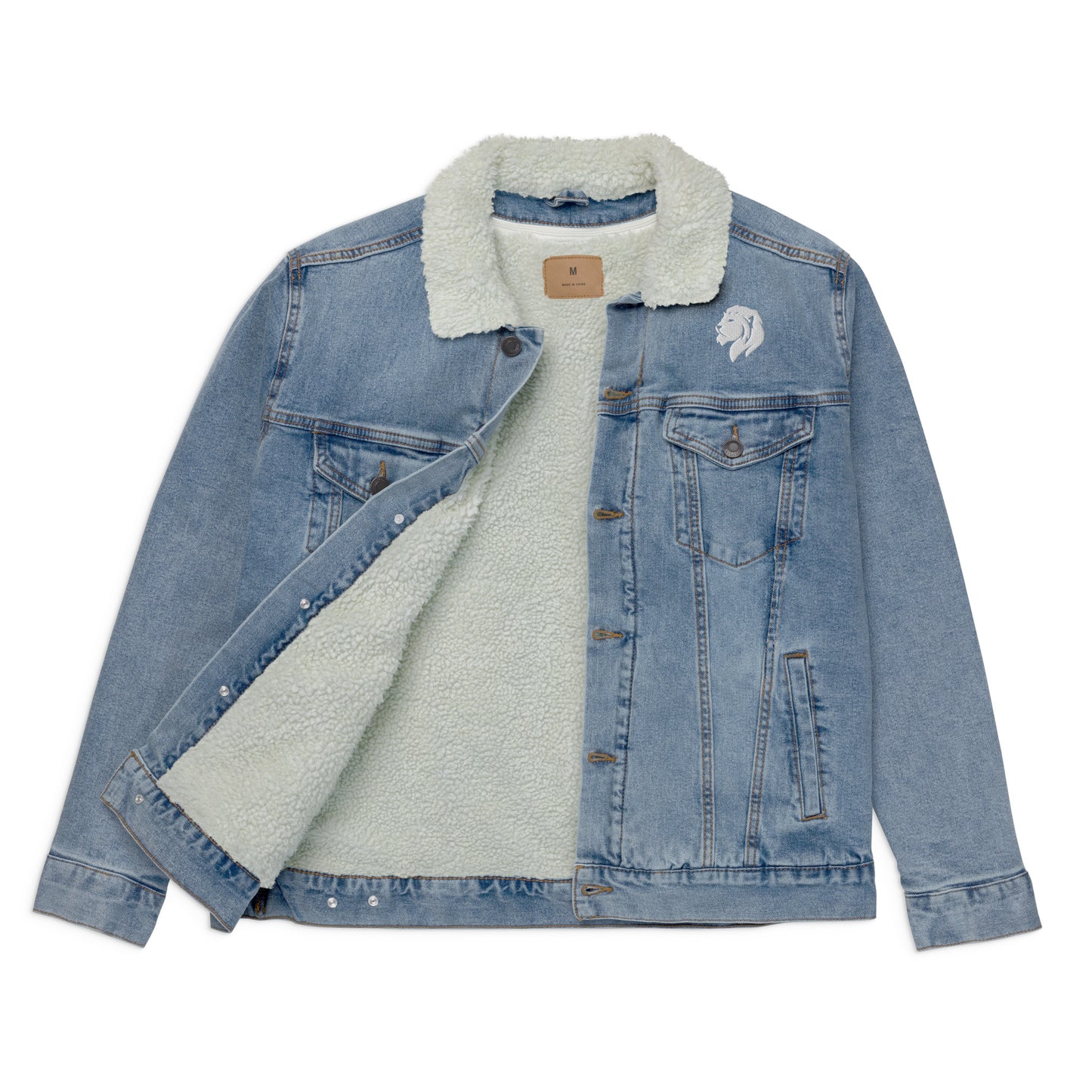 0602 Unisex Denim Sherpa Jacket, 02