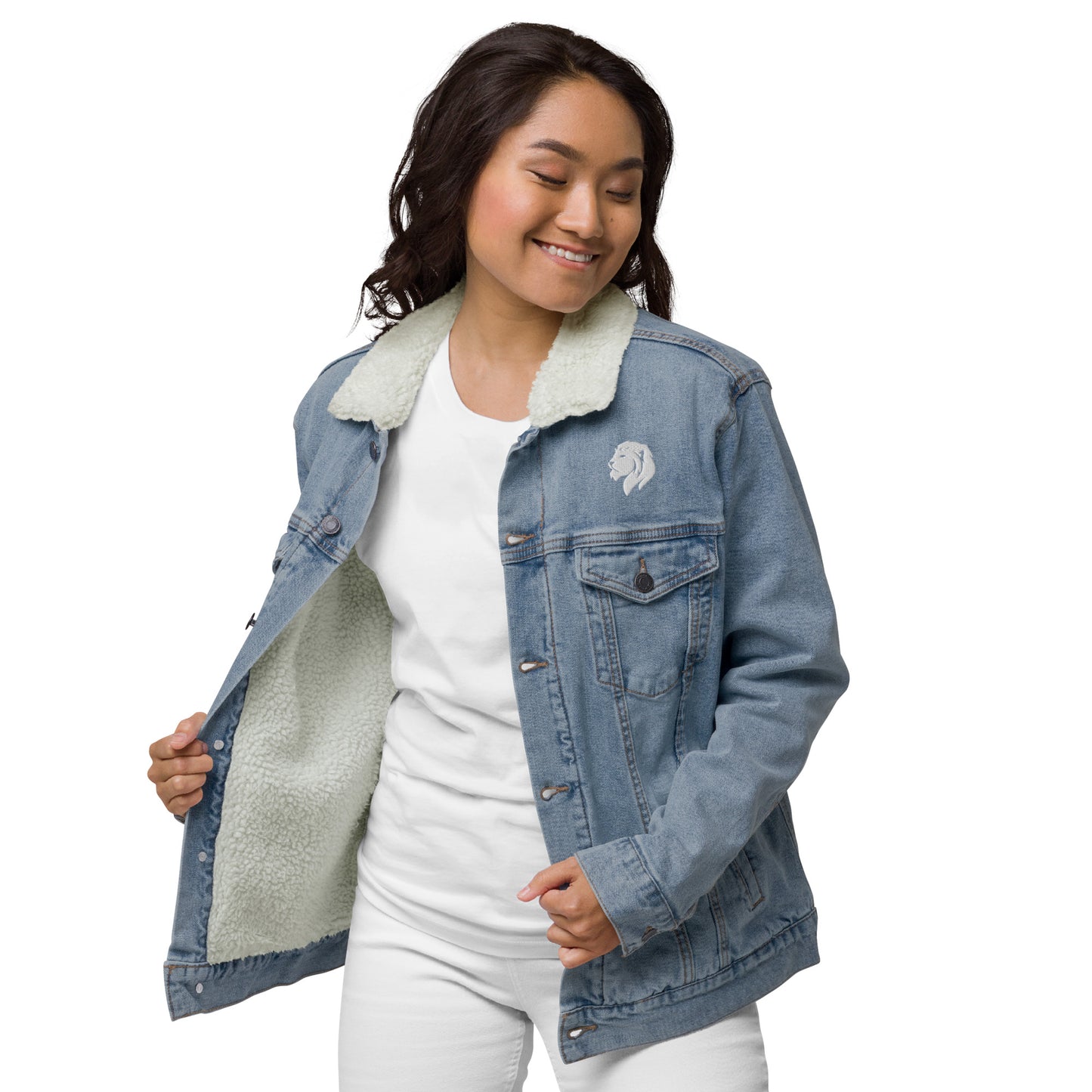 0602 Unisex Denim Sherpa Jacket, 02